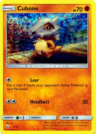 Cubone 007/012/12 - Promo - Holofoil