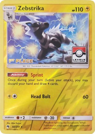 Zebstrika 082/214 - Promo - Reverse Holofoil