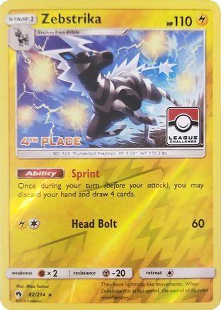 Zebstrika 082/214 - Promo - Reverse Holofoil