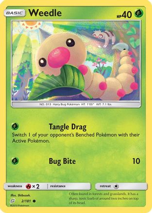 Weedle (2) 002/181/181 - Common