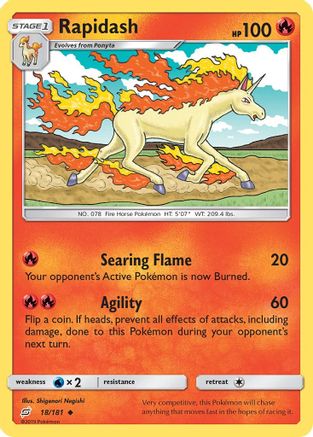 Rapidash 018/181/181 - Uncommon