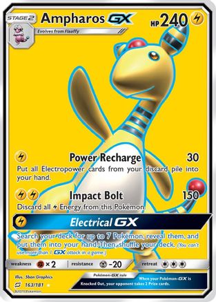 Ampharos GX (Full Art) 163/181 - Ultra Rare - Holofoil