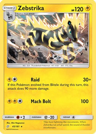 Zebstrika 045/181 - Rare