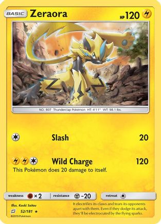 Zeraora 052/181/181 - Holo Rare - Holofoil
