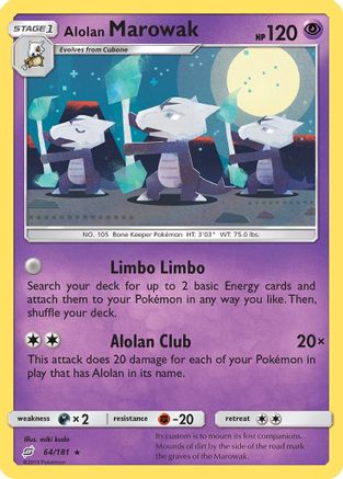 Alolan Marowak 064/181/181 - Rare