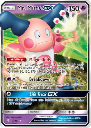 Mr. Mime GX 067/181/181 - Ultra Rare - Holofoil