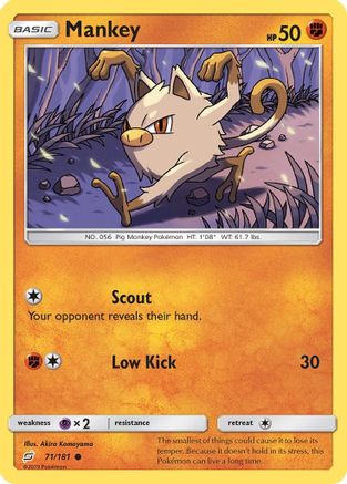Mankey 071/181/181 - Common