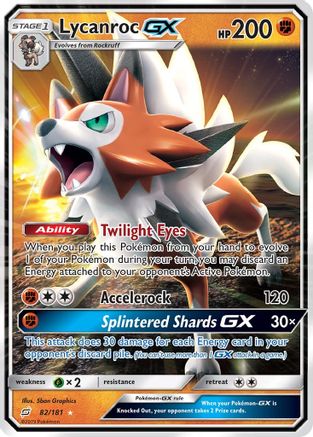 Lycanroc GX 082/181/181 - Ultra Rare - Holofoil