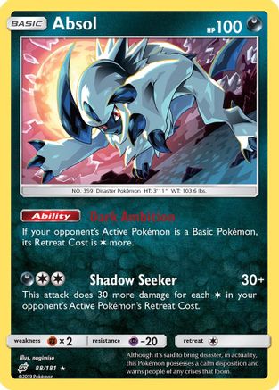 Absol 088/181/181 - Holo Rare - Holofoil