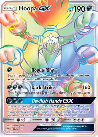 Hoopa GX (Secret) 187/181 - Secret Rare - Holofoil