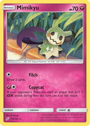 Mimikyu 112/181/181 - Rare