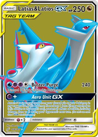 Latias & Latios GX (Full Art) 169/181/181 - Ultra Rare - Holofoil