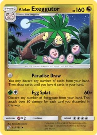 Alolan Exeggutor (115) 115/181/181 - Rare