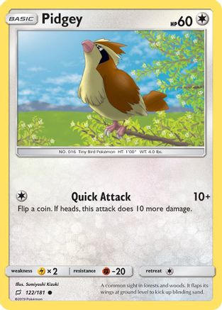Pidgey (122) 122/181/181 - Common
