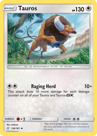 Tauros 129/181 - Uncommon