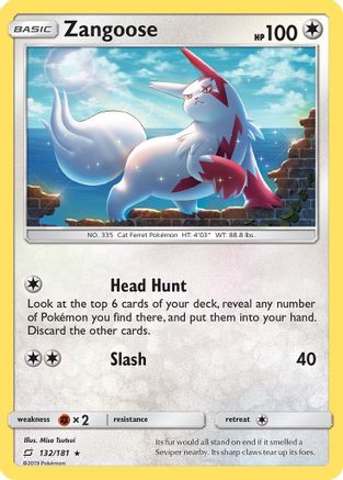 Zangoose 132/181/181 - Holo Rare - Holofoil