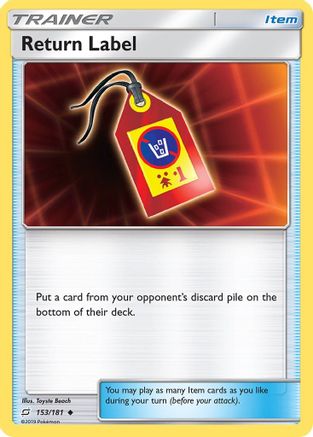Return Label 153/181 - Uncommon