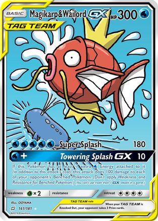 Magikarp & Wailord GX (Alternate Full Art) 161/181 - Ultra Rare - Holofoil