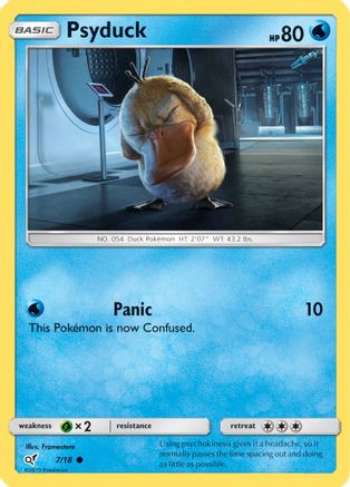Psyduck (Holo Common) 007/18/18 - Common - Holofoil