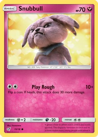Snubbull (Holo Common) 015/18/18 - Common - Holofoil