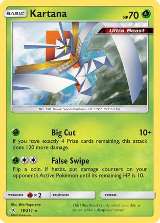 Kartana 019/214/214 - Holo Rare - Holofoil