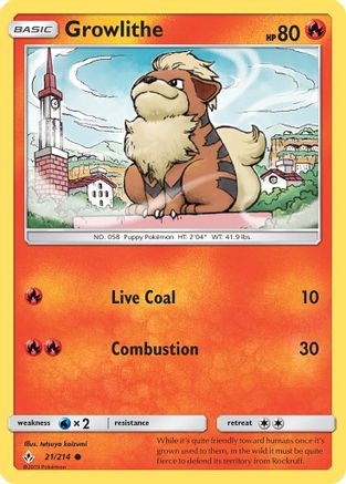 Growlithe 021/214/214 - Common