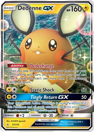 Dedenne GX 057/214/214 - Ultra Rare - Holofoil