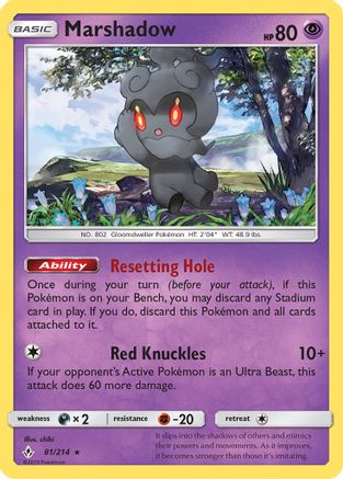 Marshadow 081/214/214 - Holo Rare - Holofoil