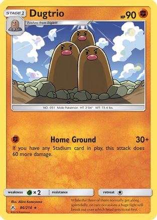 Dugtrio 086/214 - Rare
