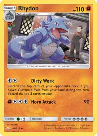 Rhydon 094/214/214 - Uncommon