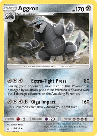 Aggron 125/214/214 - Rare