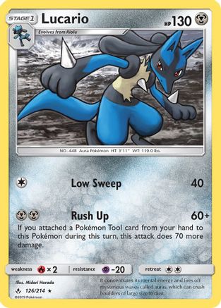 Lucario 126/214/214 - Holo Rare - Holofoil