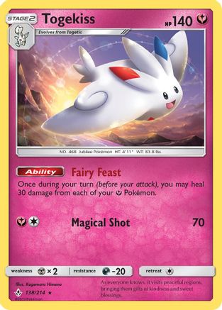Togekiss 138/214/214 - Holo Rare - Holofoil