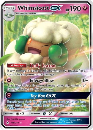 Whimsicott GX 140/214/214 - Ultra Rare - Holofoil