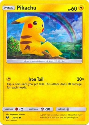 Pikachu 028/73 - Common - Holofoil