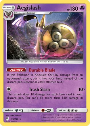 Aegislash 095/236 - Holo Rare - Holofoil