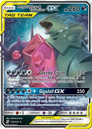 Mega Sableye & Tyranitar GX 126/236/236 - Ultra Rare - Holofoil