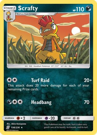 Scrafty 138/236 - Rare