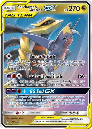 Garchomp & Giratina GX 146/236/236 - Ultra Rare - Holofoil