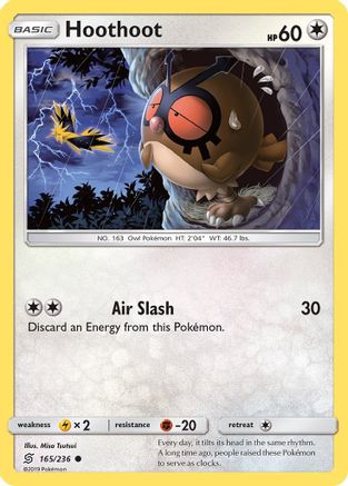 Hoothoot 165/236/236 - Common