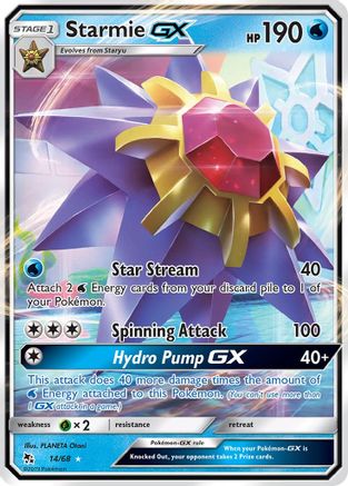 Starmie GX 014/68/68 - Ultra Rare - Holofoil