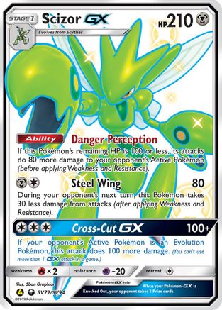 Scizor GX SV72/SV94/94 - Shiny Holo Rare - Holofoil