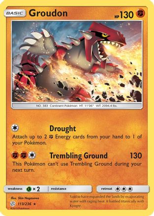 Groudon 113/236/236 - Rare