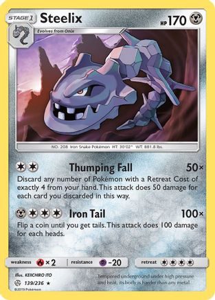 Steelix 139/236/236 - Holo Rare - Holofoil