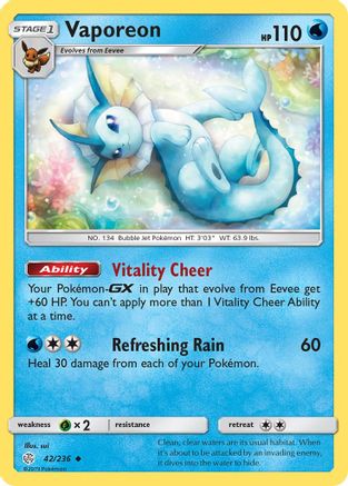 Vaporeon 042/236/236 - Uncommon