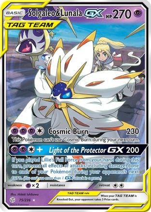 Solgaleo & Lunala GX 075/236/236 - Ultra Rare - Holofoil
