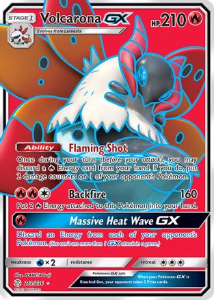 Volcarona GX (Full Art) 213/236/236 - Ultra Rare - Holofoil