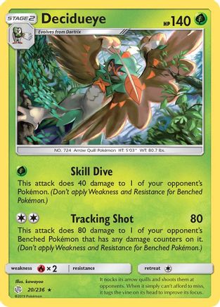 Decidueye 020/236/236 - Holo Rare - Holofoil