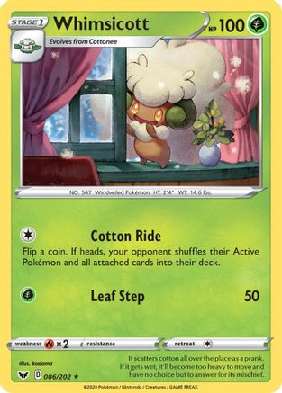 Whimsicott 006/202/202 - Rare