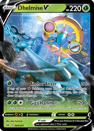 Dhelmise V 009/202/202 - Ultra Rare - Holofoil